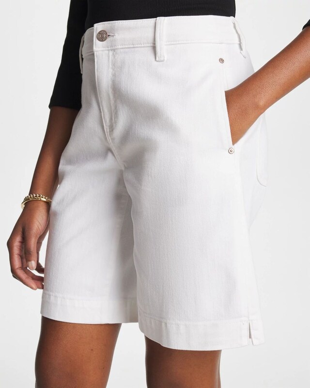 Denim Trouser Shorts - image 4